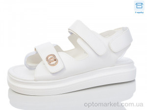 Босоніжки жіночі K63-2 Golden beach білий  оптом от Optomarket