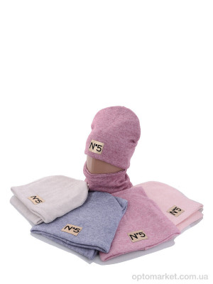 Шапка жіночі KA312 комплект mix фліс Red Hat мікс  оптом от Optomarket