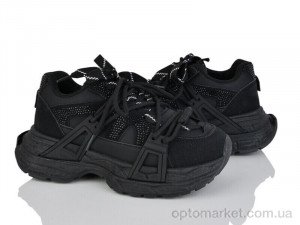 Кросівки жіночі KA64-1 Kaker чорний  оптом от Optomarket