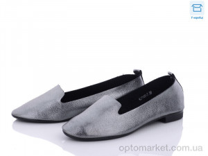 Туфлі жіночі KJ1100-3 QQ shoes графіт  оптом от Optomarket