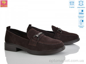 Туфлі жіночі KK4-6 PLPS коричневий  оптом от Optomarket