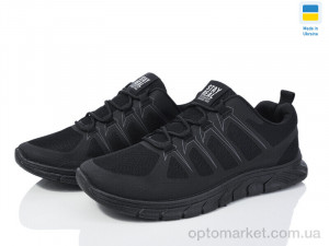 Кросівки чоловічі Крок K251 чорний Krok чорний оптом от Optomarket