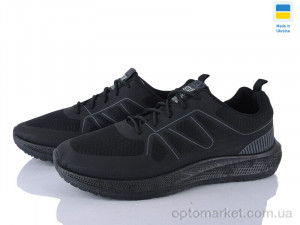 Кросівки чоловічі Крок K253 чорний Krok чорний  оптом от Optomarket