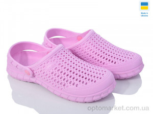 Крокси жіночі Крок С62 м'який св.бузковий Krok рожевий оптом от Optomarket