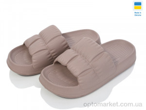 Шльопанці жіночі Крок С95 св.коричневий Krok коричневий  оптом от Optomarket