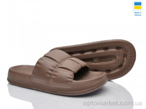 Шльопанці жіночі Крок С95 т.корич. Krok коричневий оптом от Optomarket