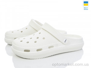 Крокси жіночі Крок С98 білий Krok білий  оптом от Optomarket