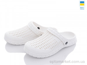 Крокси жіночі Крок Укр С62М білі Krok білий  оптом от Optomarket