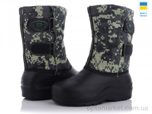 Чоботи з піни чоловічі Крок Украіна муж камуфляж-піксель М14 Krok зелений  оптом от Optomarket