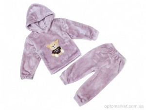 Комплекти дитячі дитячі КТ21 пудровий батнік-штани Fashion Kids рожевий  оптом от Optomarket