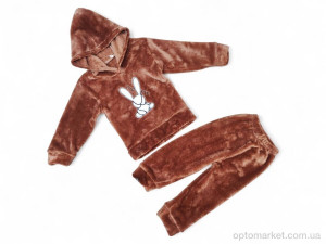 Комплекти дитячі дитячі КТ23 коричневий батнік-штани Fashion Kids коричневий  оптом от Optomarket