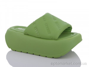Шльопанці жіночі L007-5 Loretta зелений оптом от Optomarket