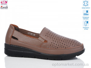 Туфлі жіночі L0128 Gukkcr коричневий  оптом от Optomarket