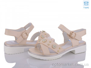 Босоніжки дитячі L0657-2-8 Lilin shoes бежевий  оптом от Optomarket