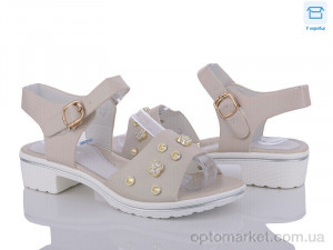 Босоніжки дитячі L0667-2-8 Lilin shoes бежевий  оптом от Optomarket