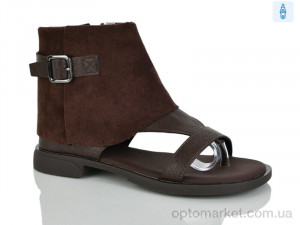 Босоніжки жіночі L074-1 Loretta коричневий оптом от Optomarket