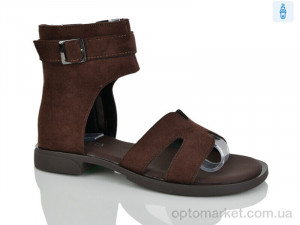 Босоніжки жіночі L076-1 Loretta коричневий оптом от Optomarket