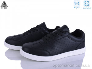 Кросівки чоловічі L130-2 шкіра Stilli чорний  оптом от Optomarket