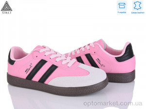 Кросівки жіночі L2410-29 шкіра Stilli рожевий оптом от Optomarket