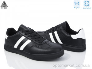 Кросівки чоловічі L500-2 шкіра піна Stilli чорний  оптом от Optomarket