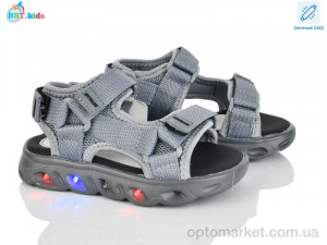 Сандалі дитячі L602-2-2 LED LED BBT сірий  оптом от Optomarket