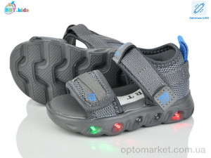 Сандалі дитячі L606-1-2 LED BBT сірий  оптом от Optomarket