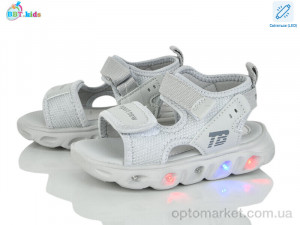 Сандалі дитячі L609-2-8 LED BBT сірий  оптом от Optomarket