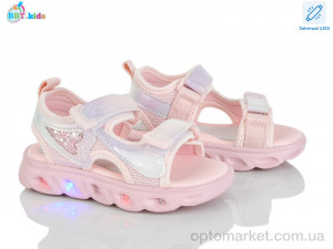 Босоніжки дитячі L610-2-5 LED BBT рожевий  оптом от Optomarket