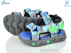 Сандалі дитячі L612-1-2 LED BBT синій  оптом от Optomarket