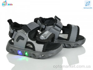Сандалі дитячі L615-1-1 LED BBT сірий  оптом от Optomarket