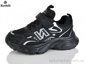 Кросівки дитячі L6522-2 Башили чорний оптом от Optomarket