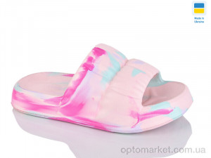 Шльопанці жіночі L7 папуга-пудра Cross рожевий оптом от Optomarket