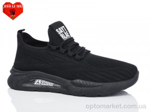 Кросівки чоловічі L73-1 Jiao Li Mei чорний  оптом от Optomarket