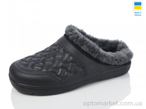 Галоші жіночі L8 чорний хутро Cross чорний  оптом от Optomarket
