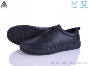 Кросівки чоловічі L80-2 шкіра Stilli чорний  оптом от Optomarket