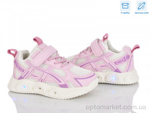 Кросівки дитячі LB1161-3 LED Clibee рожевий  оптом от Optomarket