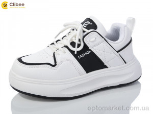 Кросівки дитячі LC982 white-black Clibee білий  оптом от Optomarket
