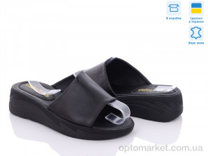Шльопанці жіночі Лідія ч.ш. Golden Natali чорний  оптом от Optomarket