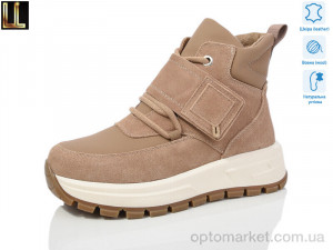 Черевики жіночі LX909-7A Lilin коричневий оптом от Optomarket