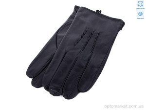 Рукавички чоловічі M002М шкіра кози Королева чорний  оптом от Optomarket
