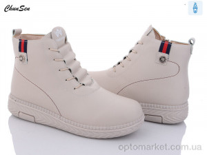 Черевики жіночі M01-7 Chunsen бежевий  оптом от Optomarket