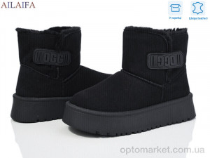 Уги жіночі M035 Ailaifa чорний  оптом от Optomarket