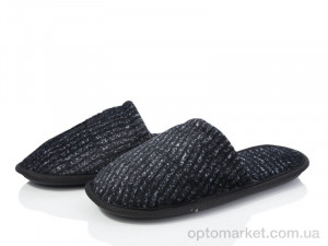 Капці чоловічі M2011 Deshman чорний  оптом от Optomarket