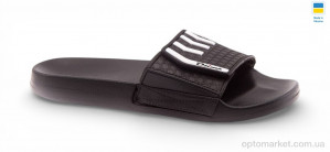 Шльопанці чоловічі M211 чорний Olimp чорний оптом от Optomarket