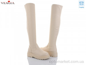 Ботфорти жіночі M288-3 єврохутро Veagia бежевий  оптом от Optomarket