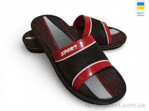Шльопанці чоловічі M3 червоний Roksol чорний  оптом от Optomarket