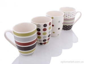 Кухонне приладдя M30079 mix Кружка керамічна 8.2х10.3см LOOK&BUY  оптом от Optomarket