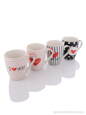 Кухонне приладдя M31265 mix Кружка керамічна 8.2x10.5см LOOK&BUY  оптом от Optomarket