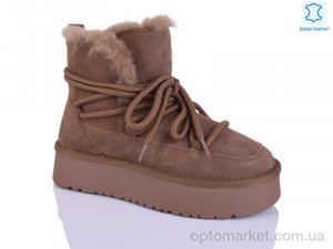 Уги жіночі M6125-16 Violeta коричневий  оптом от Optomarket