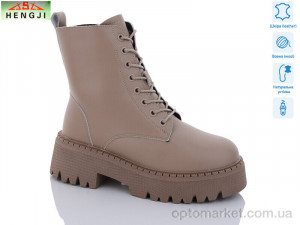 Черевики жіночі M672-1 HENGJI-ELENA коричневий  оптом от Optomarket